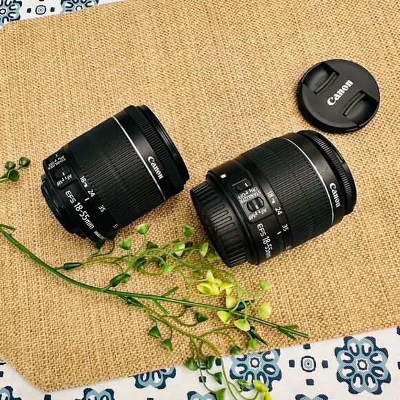 Canon EF-S 18-55mm f/3.5-5.6 IS II & IS STM SLR Zoom Lenses 2 Piece Set NEW - Picture 5 of 6